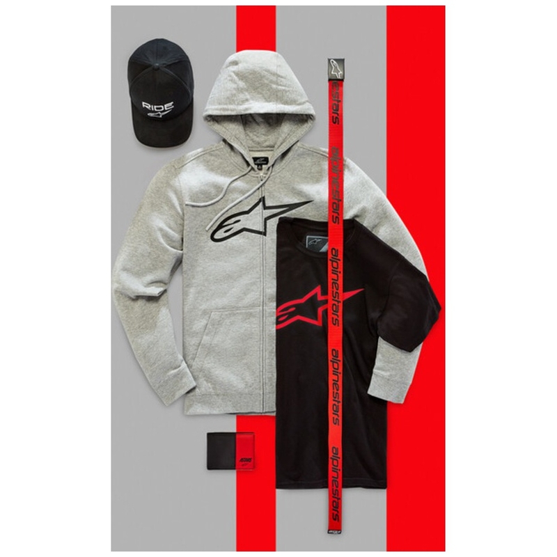 Alpinestars Linear Web Belt czarno-czerwony