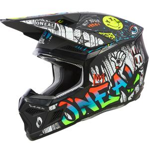 Kask motocrossowy dziecięcy O'Neal 3SRS Rancid czarno-biały