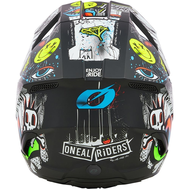 Kask motocrossowy dziecięcy O'Neal 3SRS Rancid czarno-biały