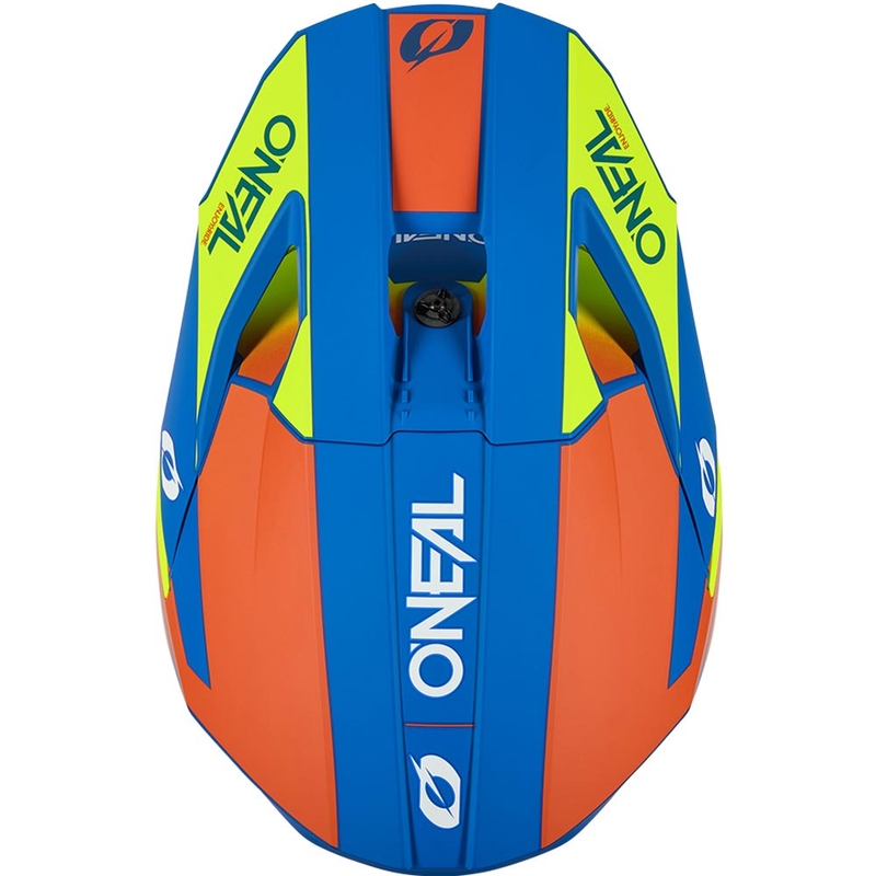 Kask motocrossowy dziecięcy O'Neal 3SRS Solid matowy niebiesko-fluo żółty