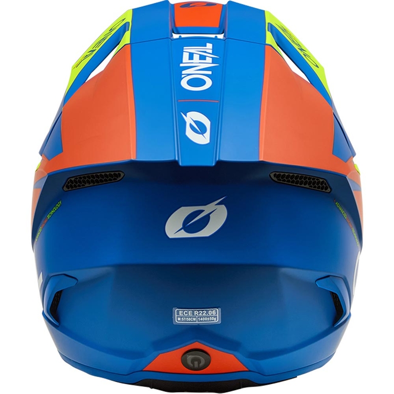 Kask motocrossowy dziecięcy O'Neal 3SRS Solid matowy niebiesko-fluo żółty