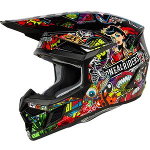 Kask motocrossowy dziecięcy O'Neal 3SRS Crank matowy wielokolorowy