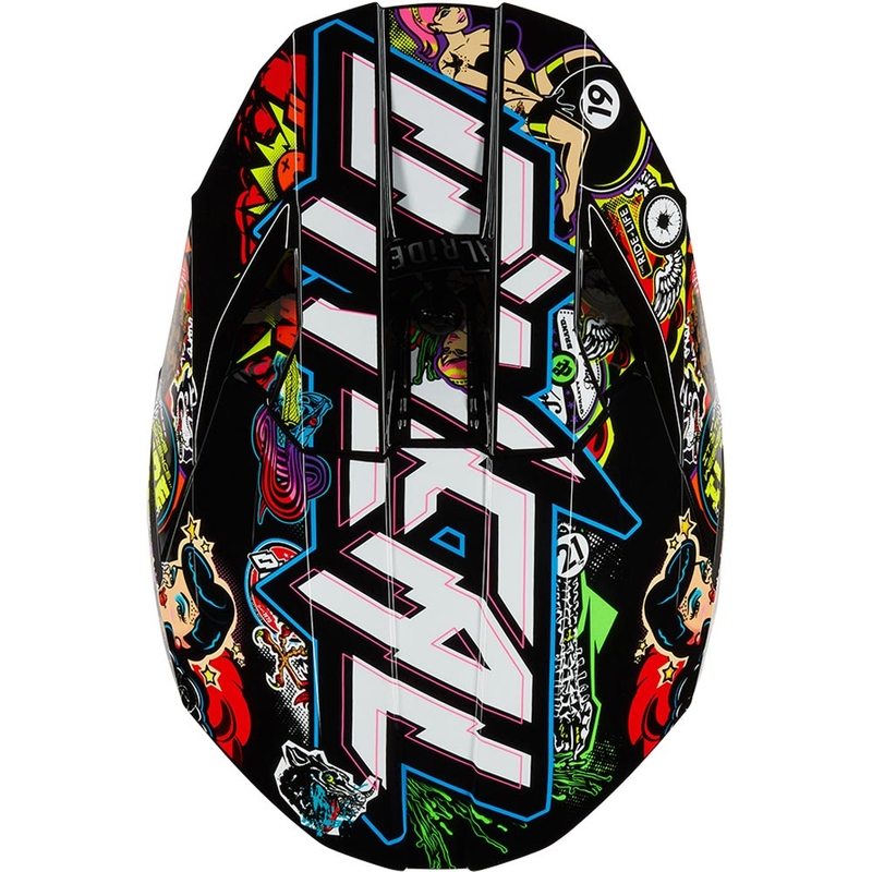 Kask motocrossowy dziecięcy O'Neal 3SRS Crank matowy wielokolorowy