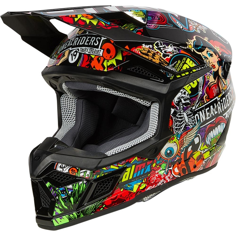 Kask motocrossowy dziecięcy O'Neal 3SRS Crank matowy wielokolorowy