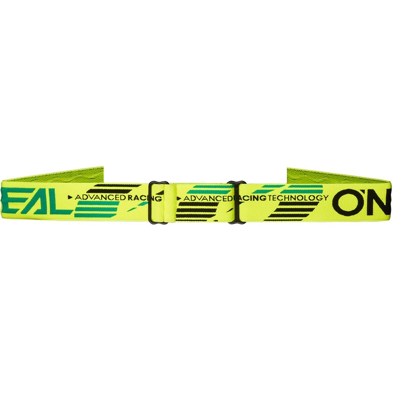 Okulary motocrossowe dziecięce O'Neal B-10 Solid fluo yellow z przezroczystym pleksiglasem