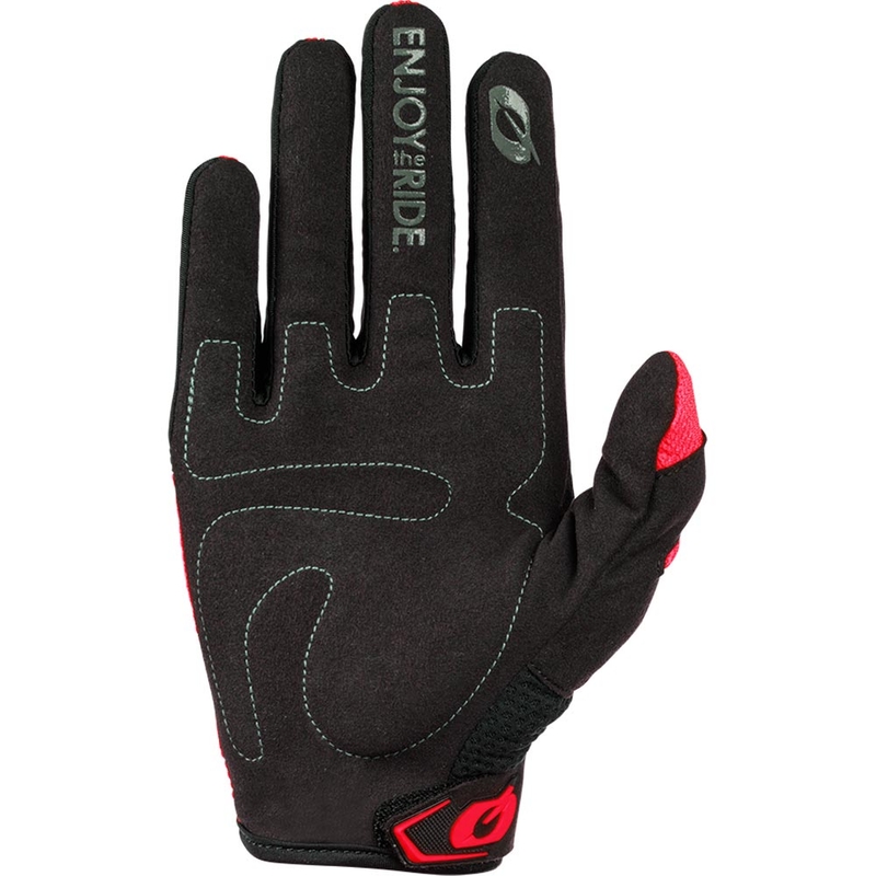 Rękawiczki motocrossowe dziecięce O'Neal Element Racewear w kolorze czarno-czerwonym