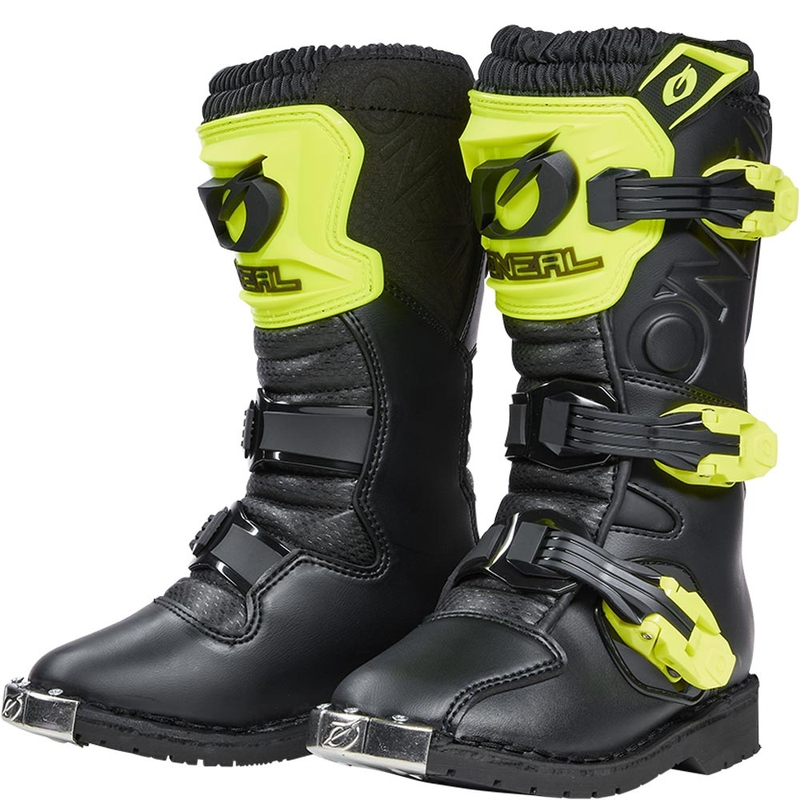 Buty motocrossowe dziecięce O'Neal Rider PRO w kolorze czarno-fluo-żółtym