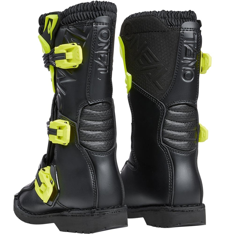 Buty motocrossowe dziecięce O'Neal Rider PRO w kolorze czarno-fluo-żółtym