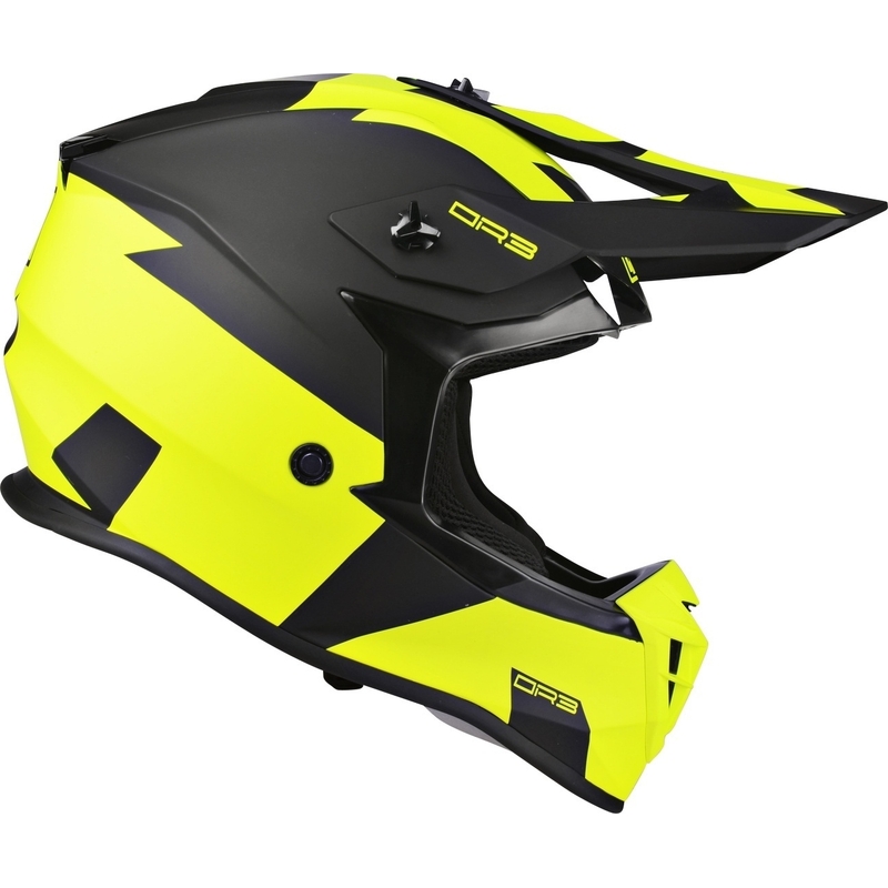 Motocrossowy kask Lazer OR-3 Rocky czarno-fluo żółty