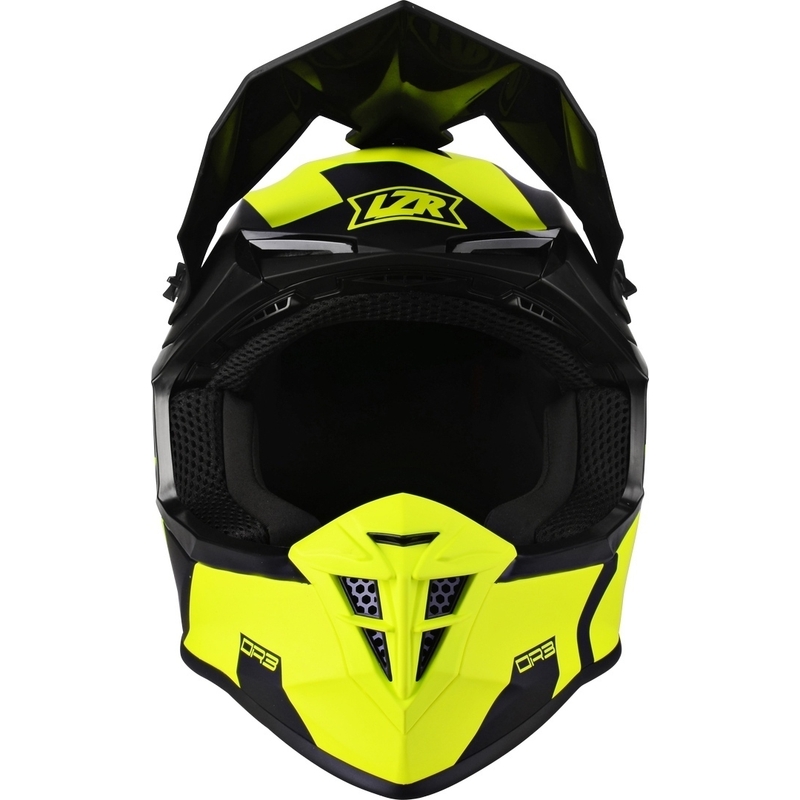 Motocrossowy kask Lazer OR-3 Rocky czarno-fluo żółty