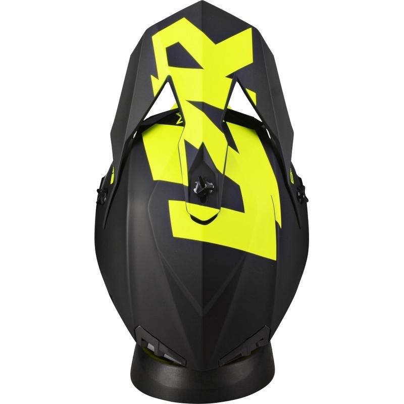 Motocrossowy kask Lazer OR-3 Rocky czarno-fluo żółty