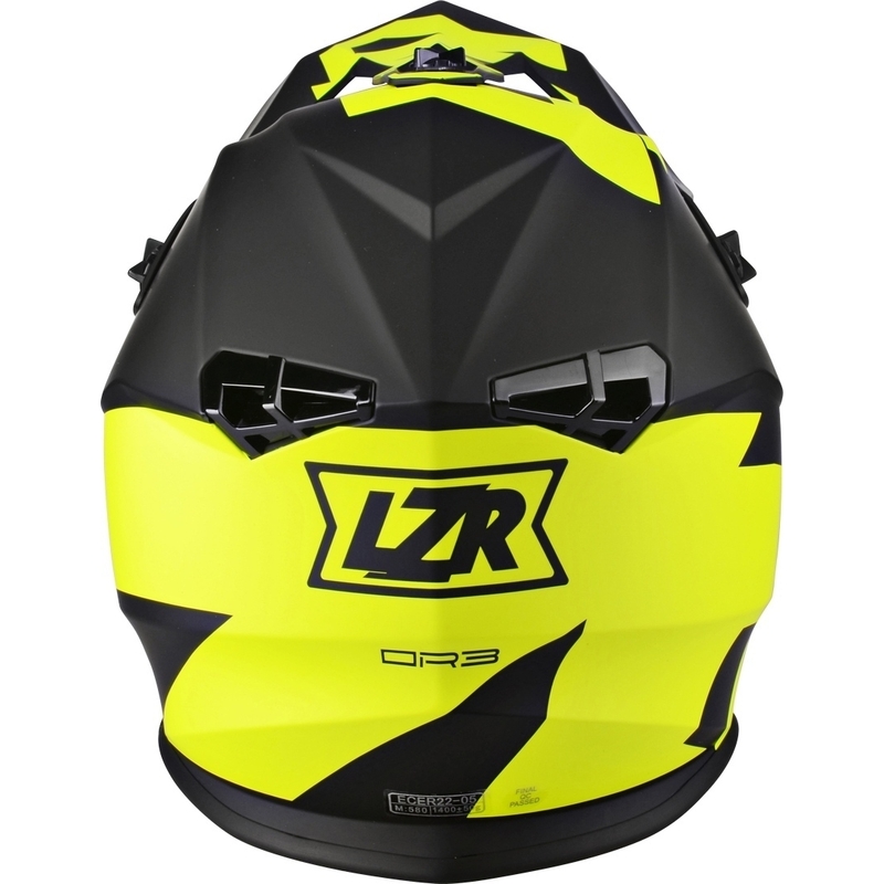 Motocrossowy kask Lazer OR-3 Rocky czarno-fluo żółty