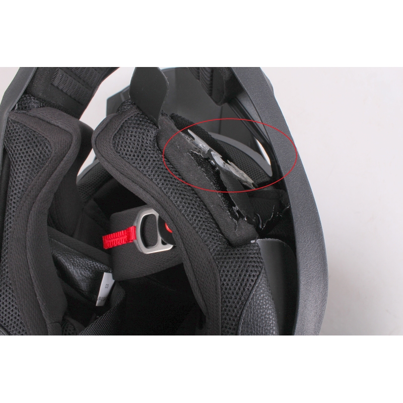 Motocrossowy kask AXO Tribe czarno-pomarańczowy - II. jakość