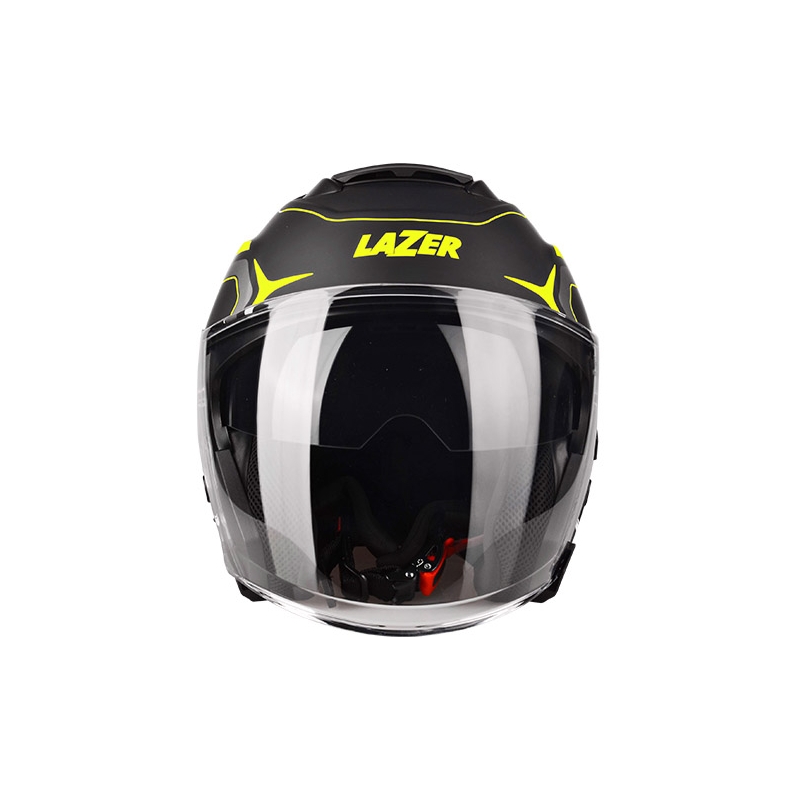 Otwarty kask motocyklowy Lazer Tango Hexa czarno-fluo żółty wyprzedaż