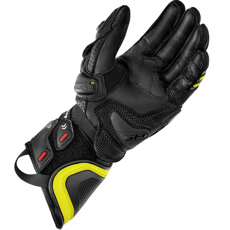 Rękawice motocyklowe Shima RS-3 fluorescencyjne żółte