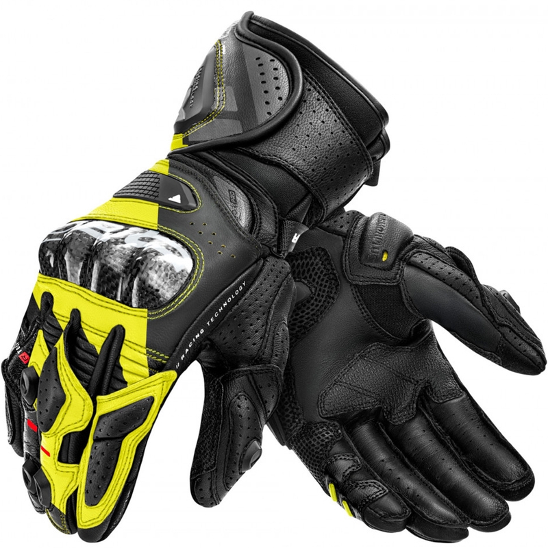 Rękawice motocyklowe Shima RS-3 fluorescencyjne żółte