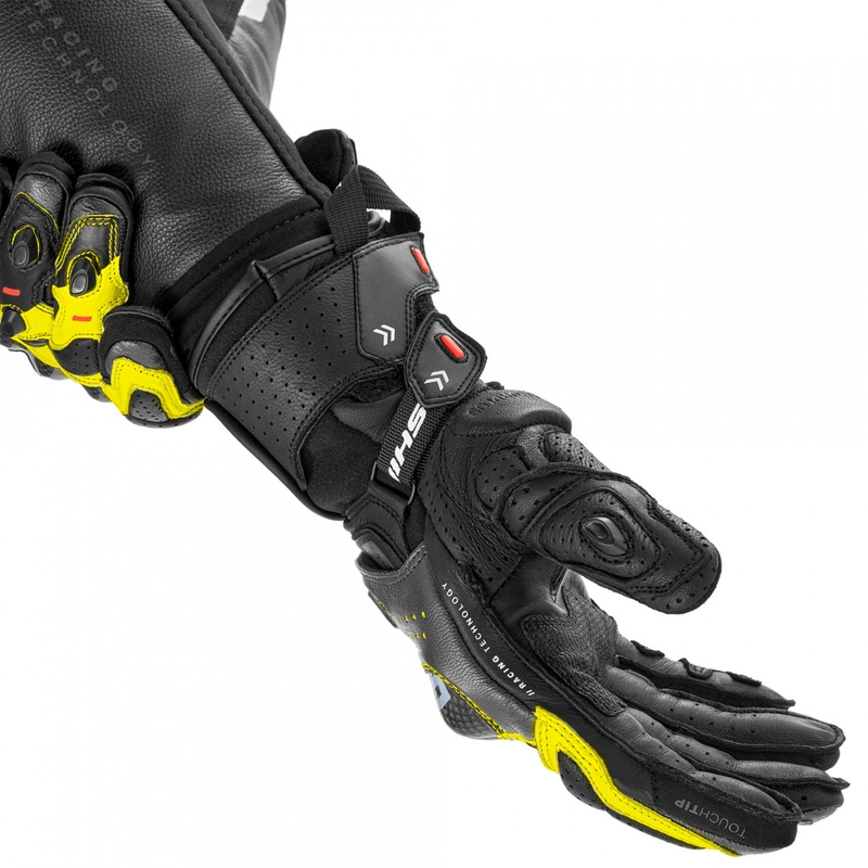 Rękawice motocyklowe Shima RS-3 fluorescencyjne żółte