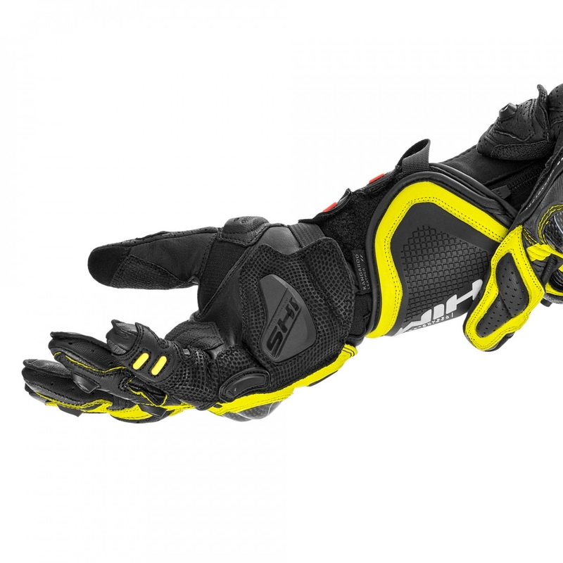 Rękawice motocyklowe Shima RS-3 fluorescencyjne żółte