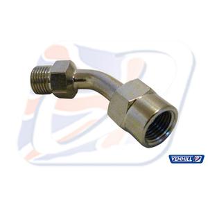 Swivel joint Venhill POWERHOSEPLUS E645 45 deg 1/8TH BSP chrome