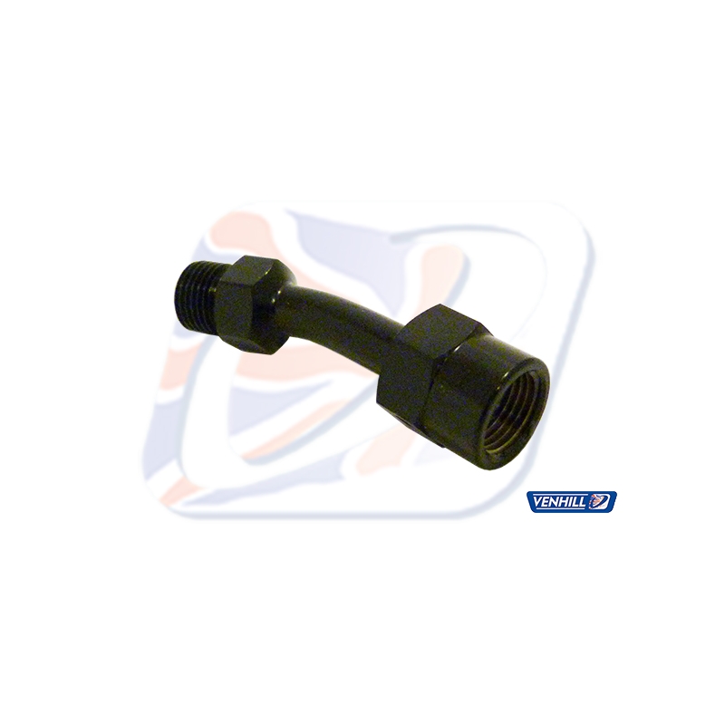 Swivel joint Venhill 20DEG 1/8TH BSP black