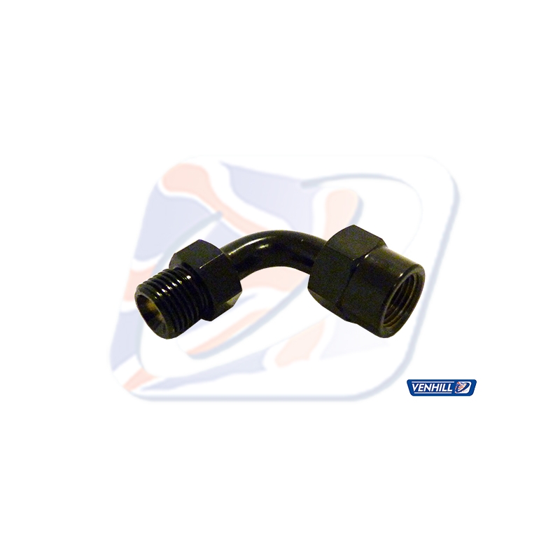 Swivel joint Venhill 90DEG 1/8TH BSP black