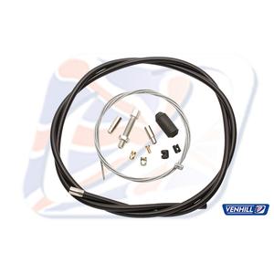Universal clutch cable kit Venhill 1,35m Black