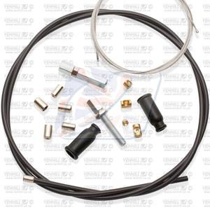 Universal throttle cable kit Venhill 6mm OUTER (1.35m) Black
