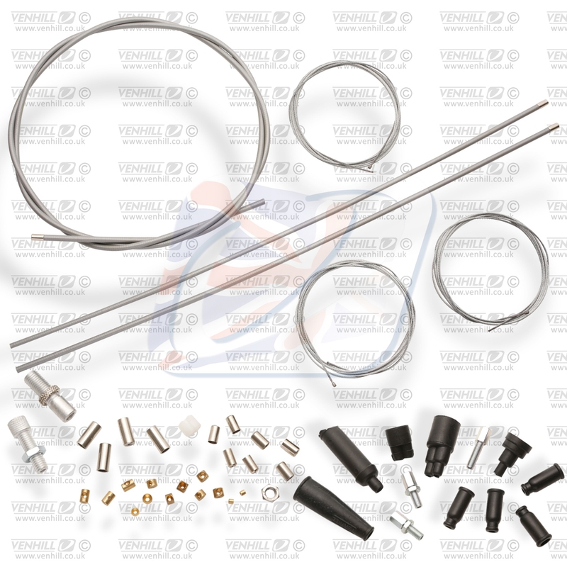 Universal throttle cable kit Venhill Grey