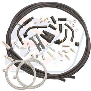 Universal throttle cable kit Venhill 1,35m (4 stroke) Black