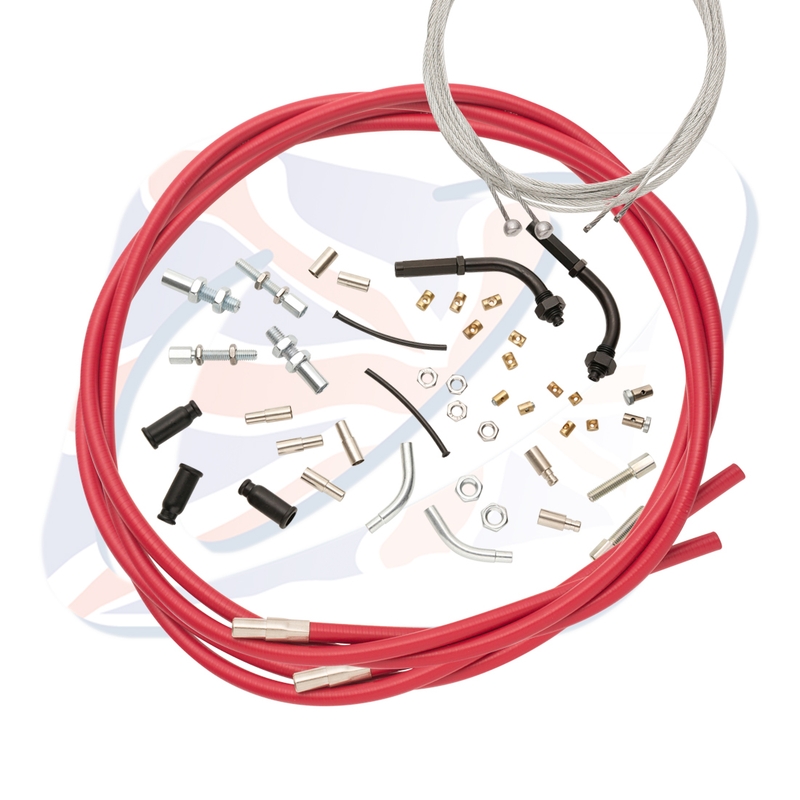 Universal throttle cables Venhill for 888 Red
