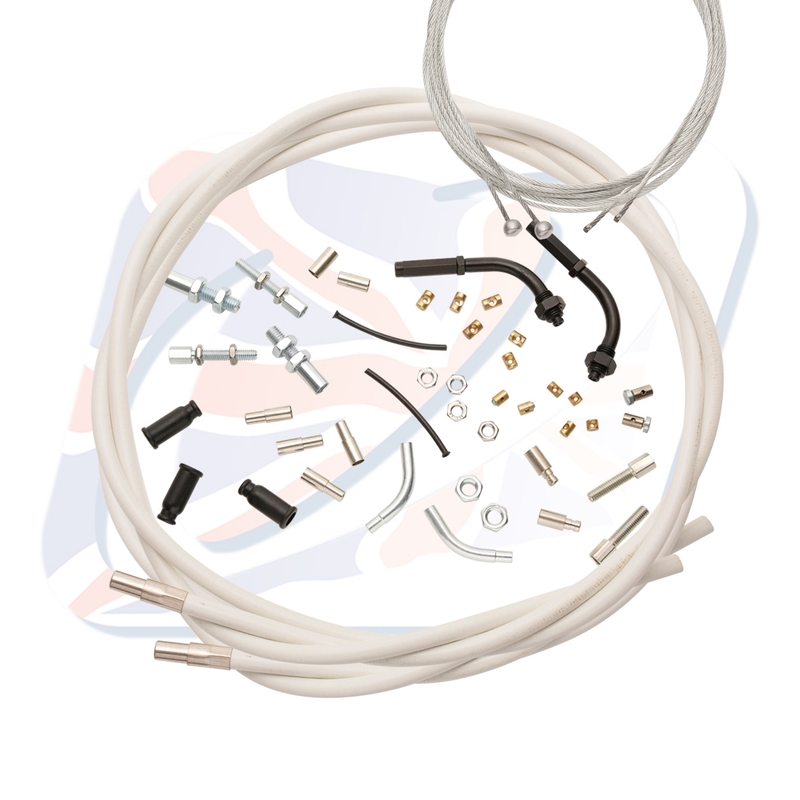 Universal throttle cables Venhill for 888 White