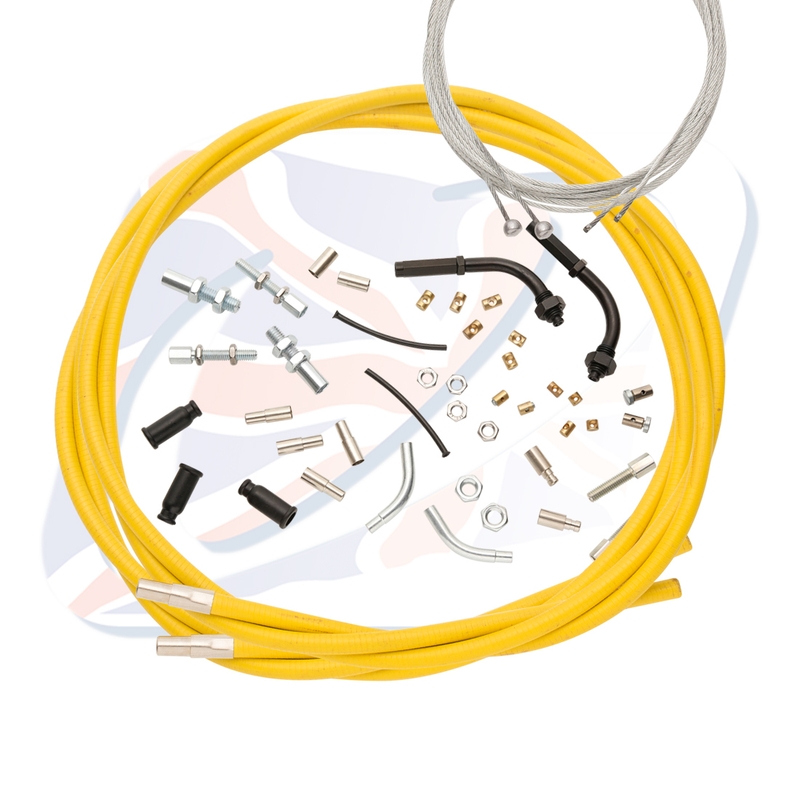 Universal throttle cables Venhill for 888 Yellow