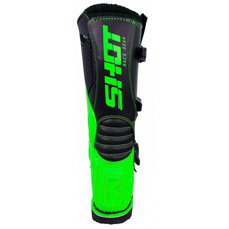 Buty motocyklowe Shot X10 czarno-fluo zielone