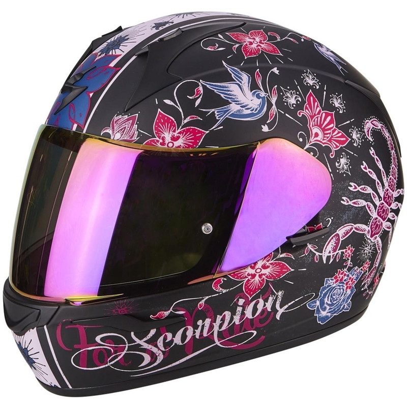 Integralny kask motocyklowy Scorpion EXO-390 Chica czarno-różowy