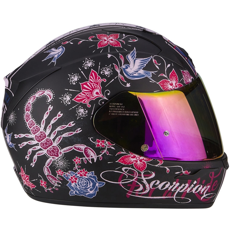 Integralny kask motocyklowy Scorpion EXO-390 Chica czarno-różowy