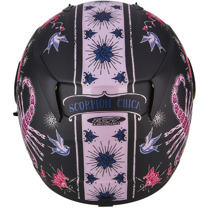 Integralny kask motocyklowy Scorpion EXO-390 Chica czarno-różowy