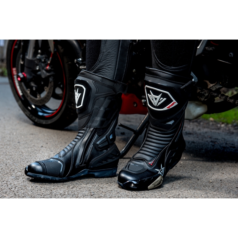 Buty motocyklowe RSA GP-01 czarne wyprzedaż