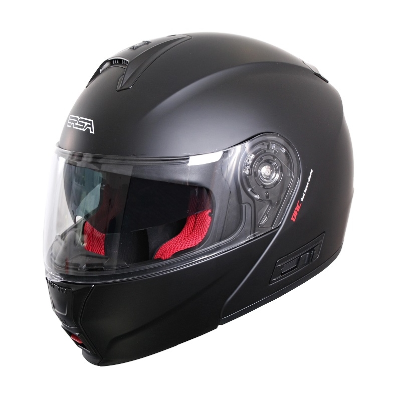 Szczękowy kask motocyklowy RSA TR-01 czarny matowy - II. jakość