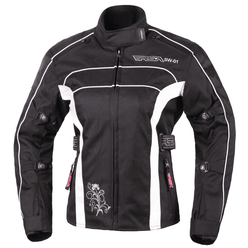Damska kurtka motocyklowa RSA SW-01 czarno-biała - II. jakość