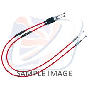 Throttle cables (pair) Venhill H02-4-045-RD featherlight red