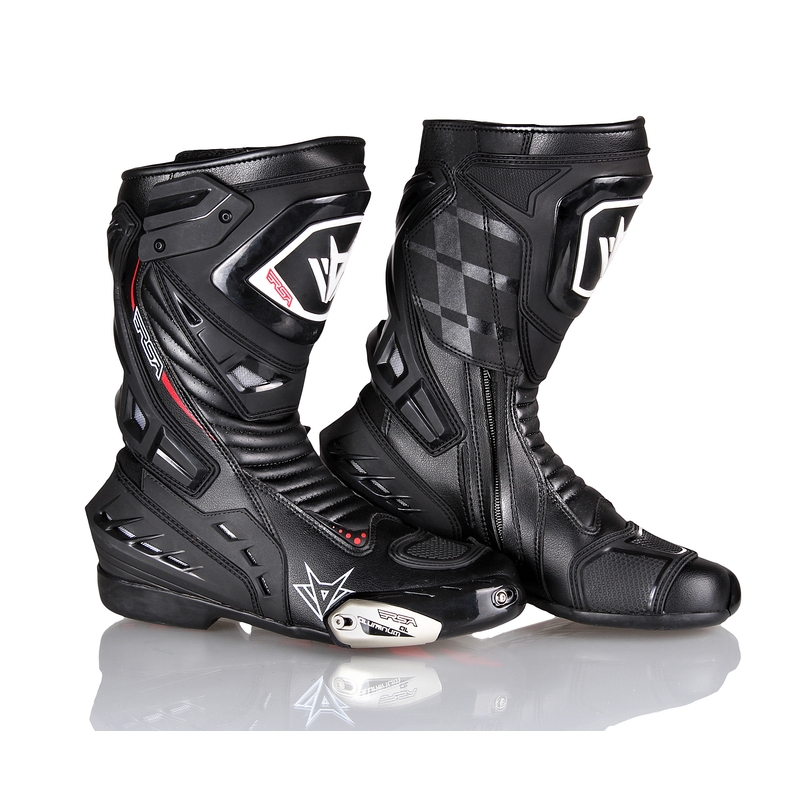 Buty motocyklowe RSA GP-01 czarne wyprzedaż