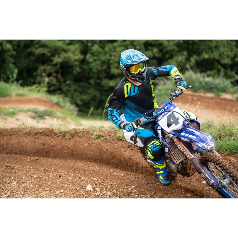 Motocrossowa koszulka Shot DEVO Ultimate niebiesko-fluo żółta wyprzedaż