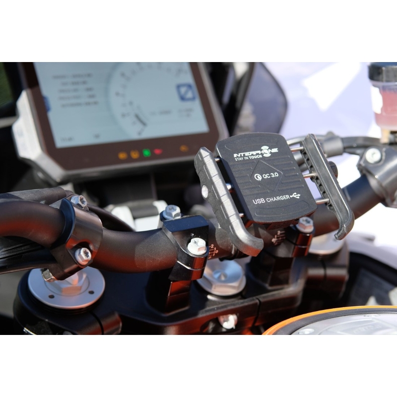 Uniwersalny uchwyt Interphone Motocrab z portem USB