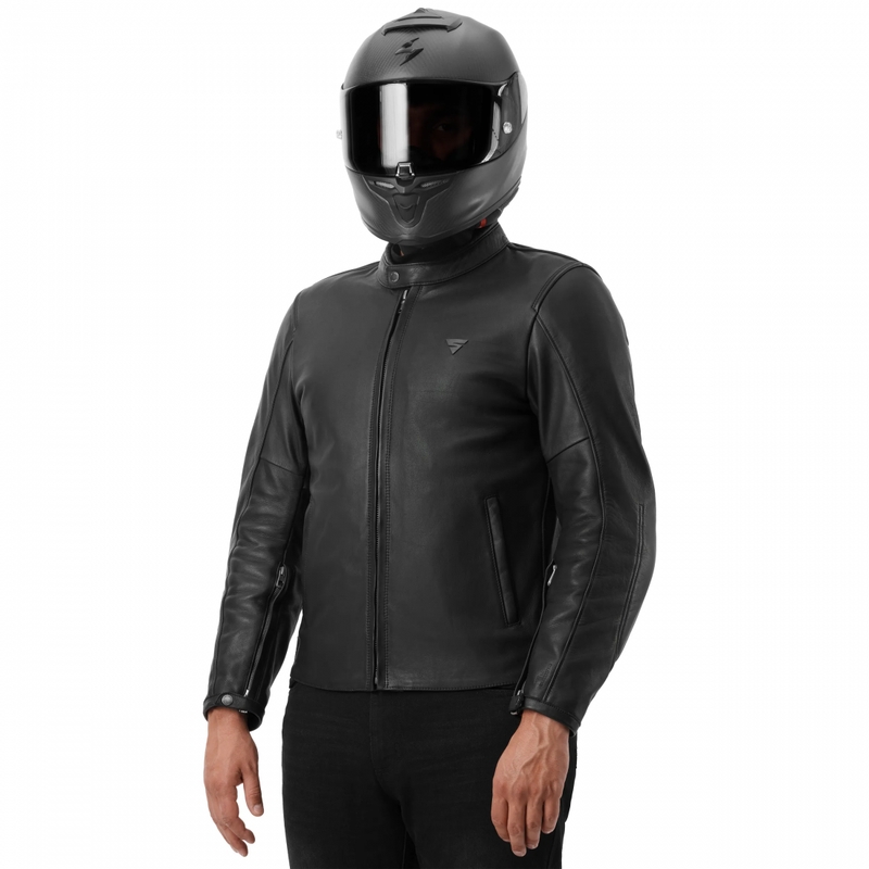 Kurtka motocyklowa skórzana Shima Hunter 3.0 czarna