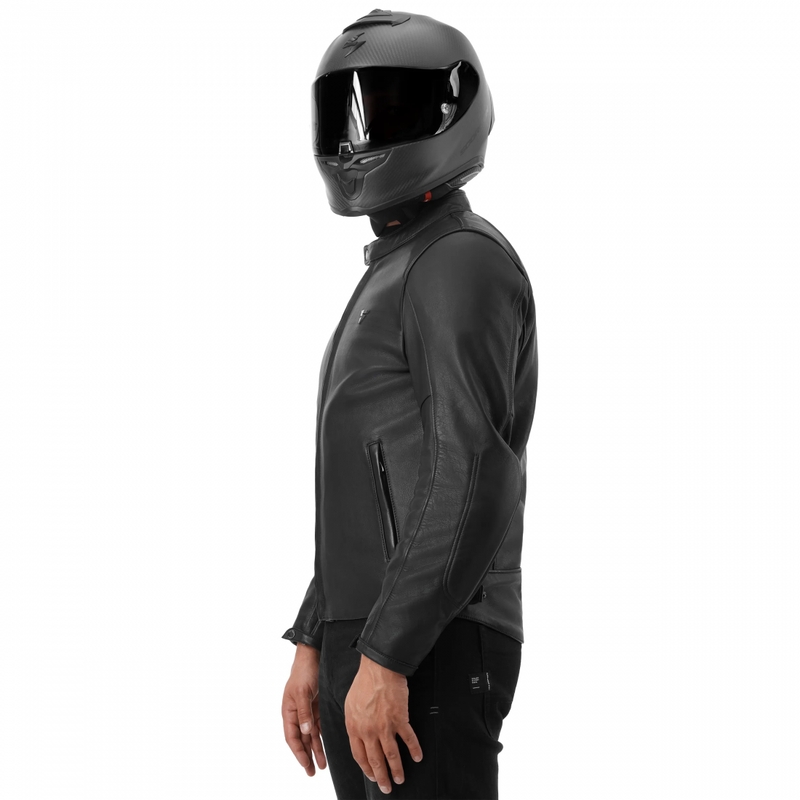 Kurtka motocyklowa skórzana Shima Hunter 3.0 czarna