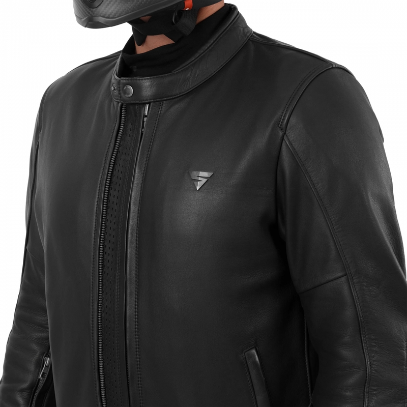 Kurtka motocyklowa skórzana Shima Hunter 3.0 czarna