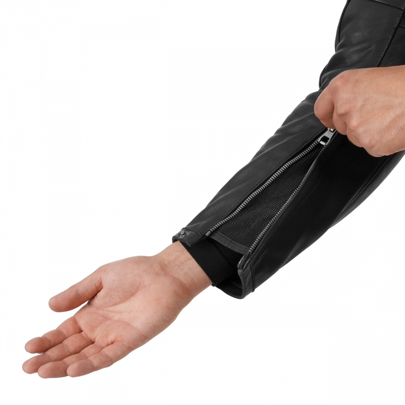 Kurtka motocyklowa skórzana Shima Hunter 3.0 czarna