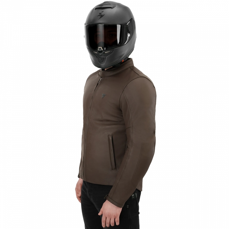 Kurtka motocyklowa skórzana Shima Hunter 3.0 brązowa