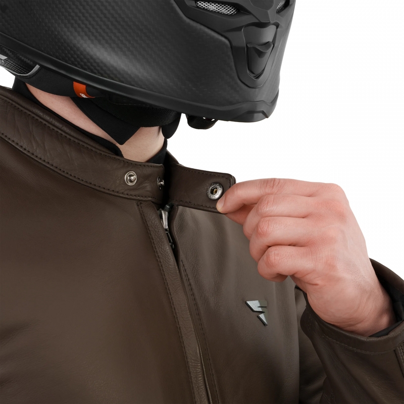 Kurtka motocyklowa skórzana Shima Hunter 3.0 brązowa