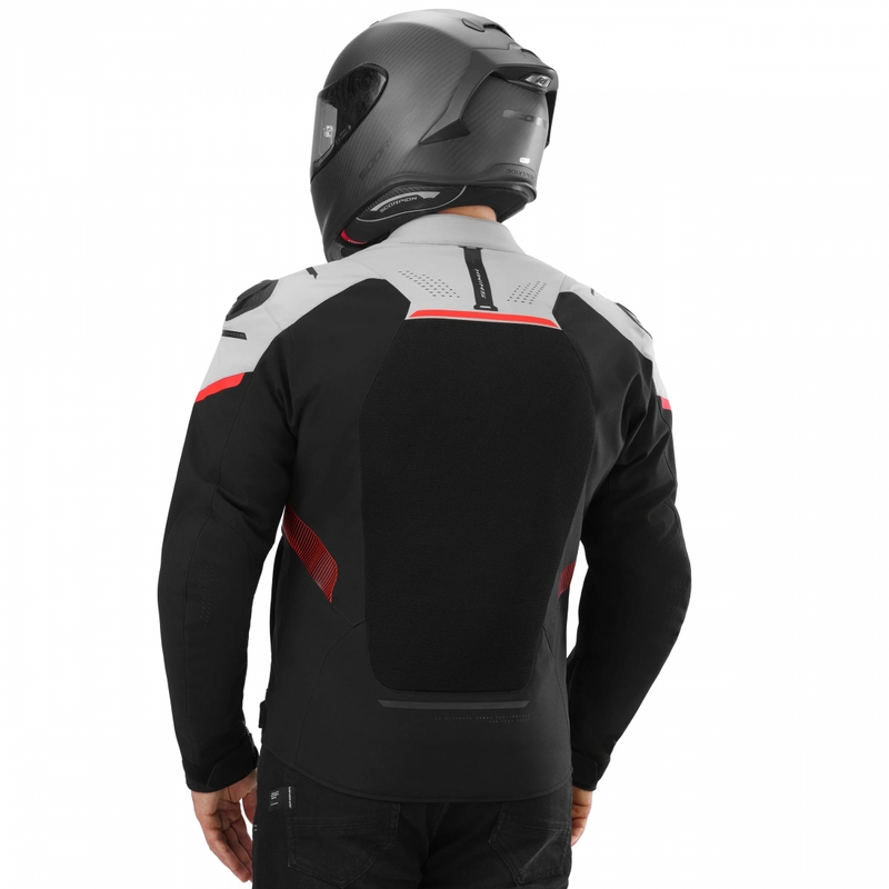 Kurtka motocyklowa Shima STX Air szaro-czerwona